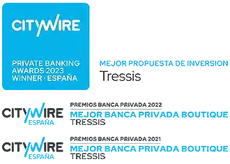 Mejor propuesta de inversión 2023 y mejor banca privada boutique de España en 2021 y 2022. Premios de Banca Privada otorgados por Citywire.