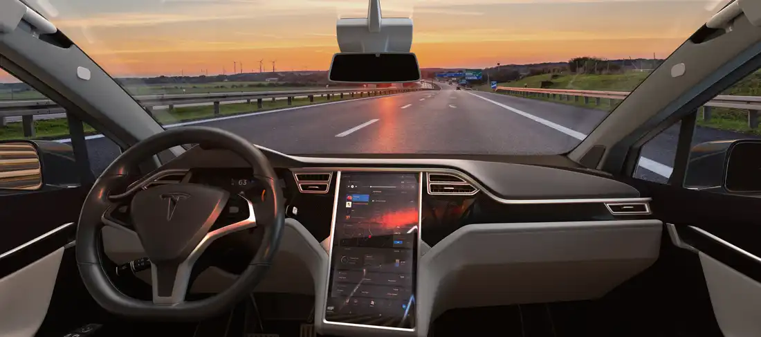 Interior de un Tesla Model 3